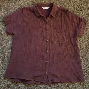 Burgundy Sonoma Button-Up Shirt